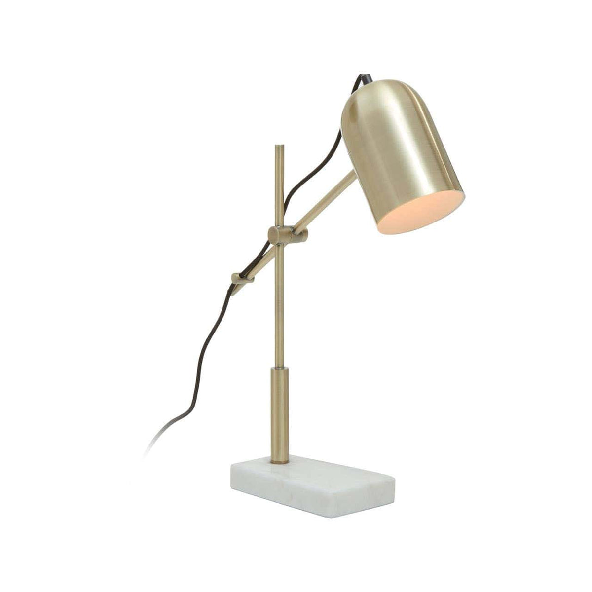 Equipoise Gold Shade Desk Lamp.