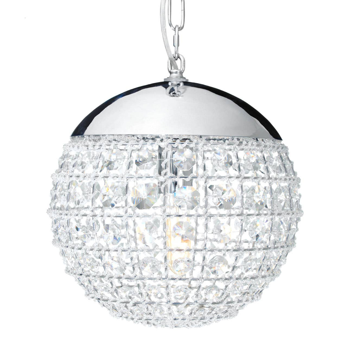 Fifty Five South Crystal Beads Pendant Light.