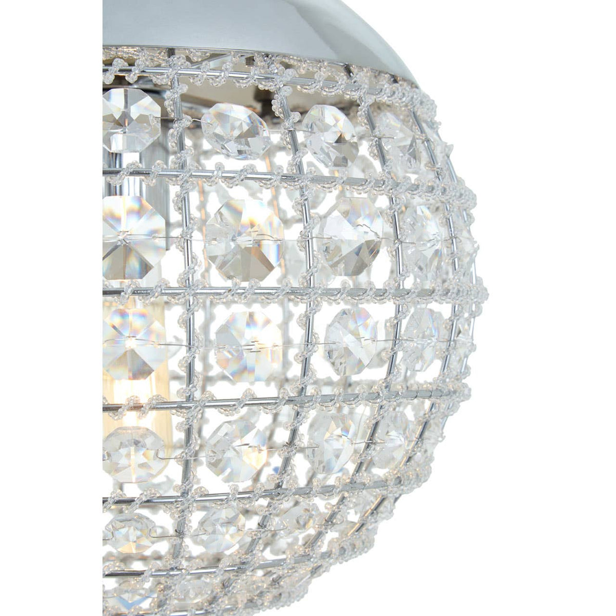 Fifty Five South Crystal Beads Pendant Light.
