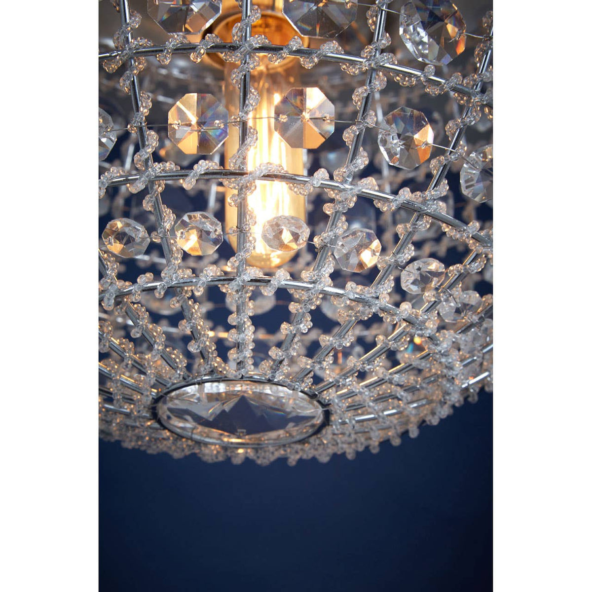 Fifty Five South Crystal Beads Pendant Light.