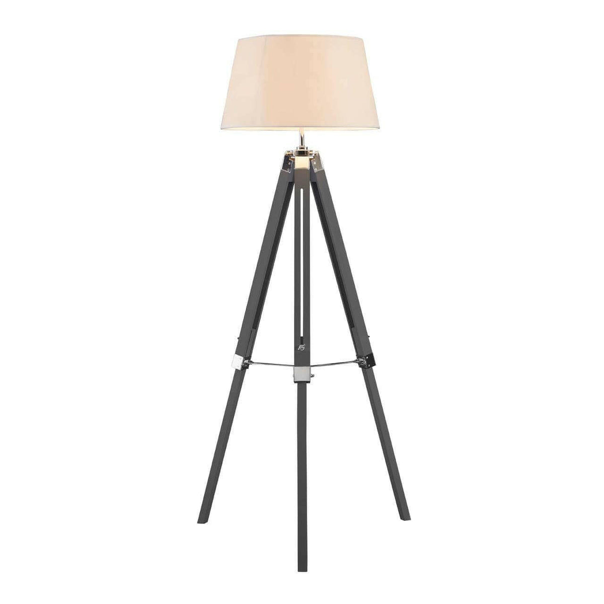Grey Bailey Tripod Floor Lamp - 144Cm.