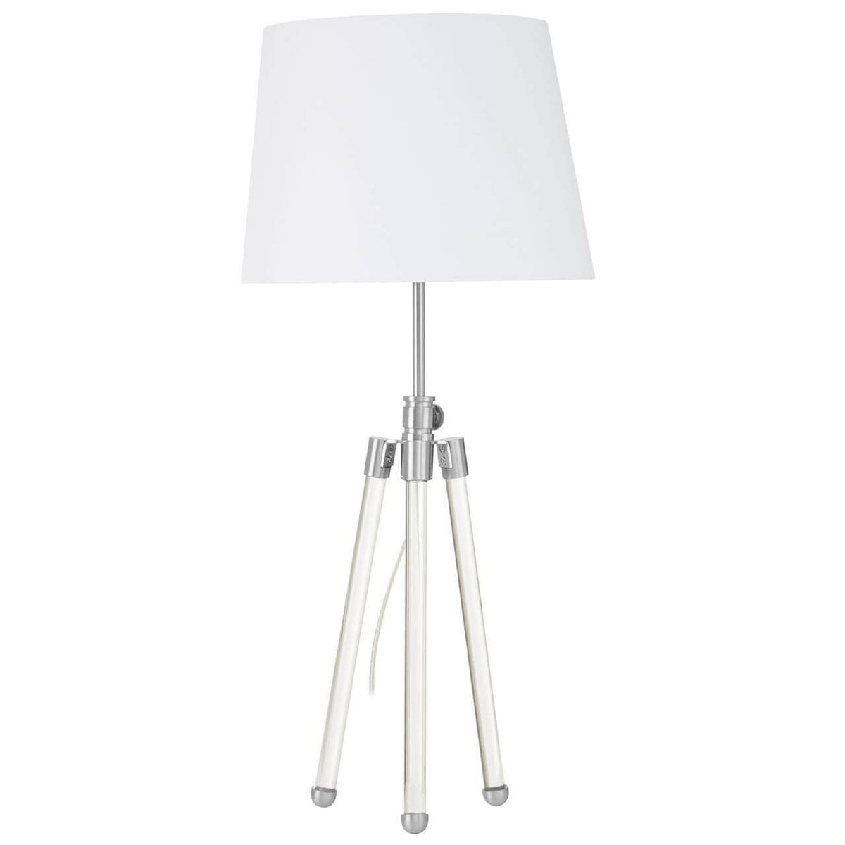 Halia Nickel Finish Table Lamp.