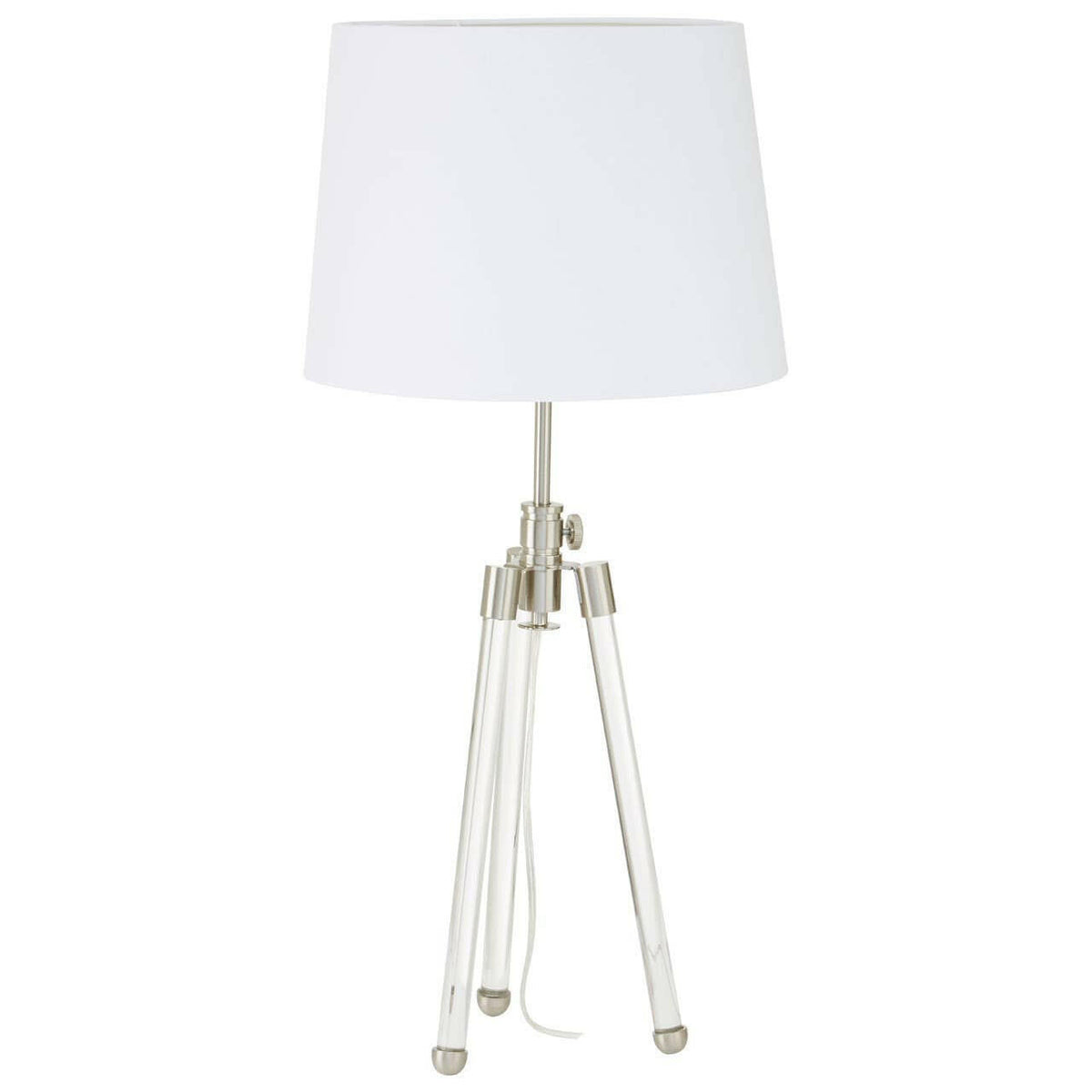 Halia Nickel Finish Table Lamp.