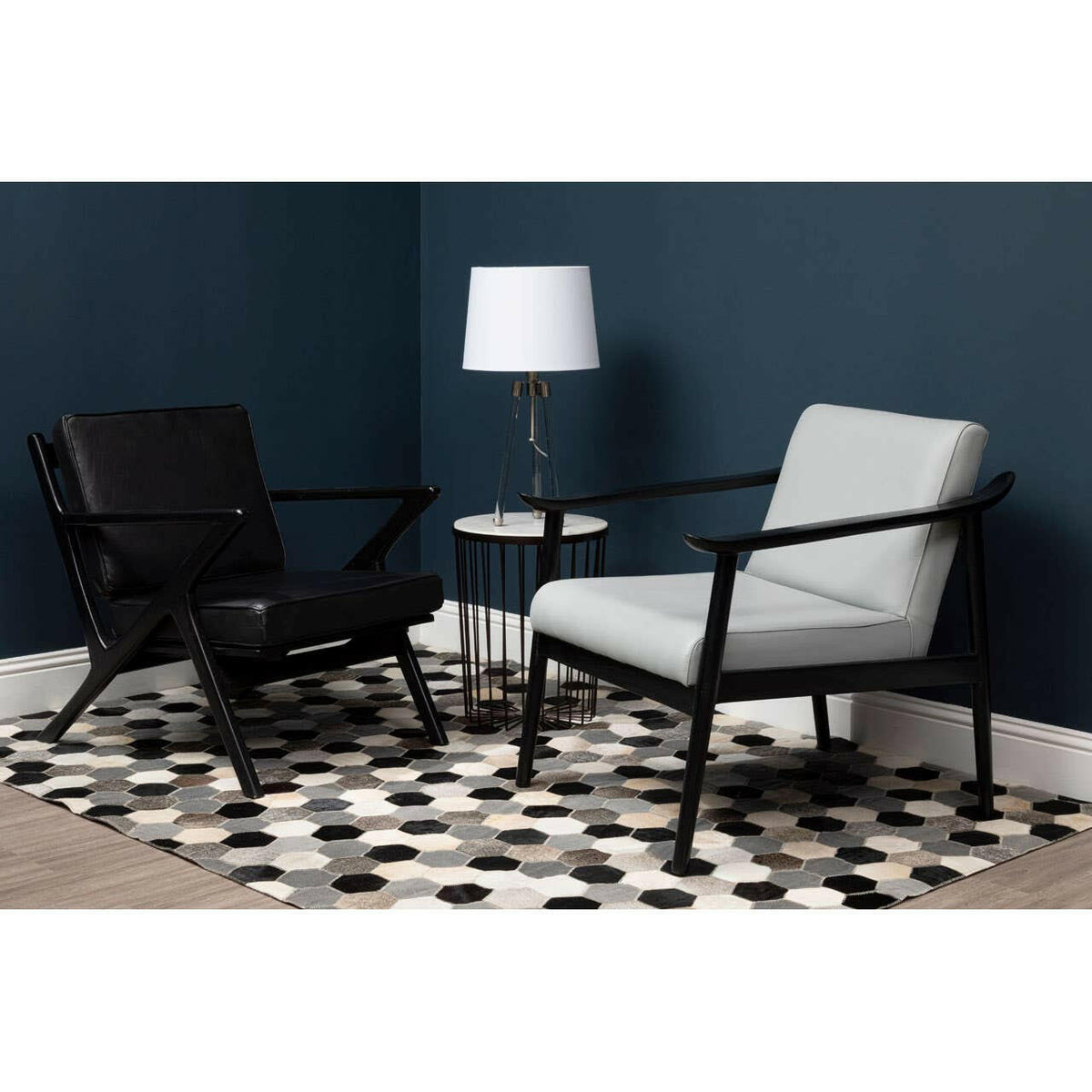 Halia Nickel Finish Table Lamp.