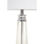 Helvetia Clear Crystal Table Lamp With Chrome Base.