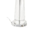 Helvetia Clear Crystal Table Lamp With Chrome Base.