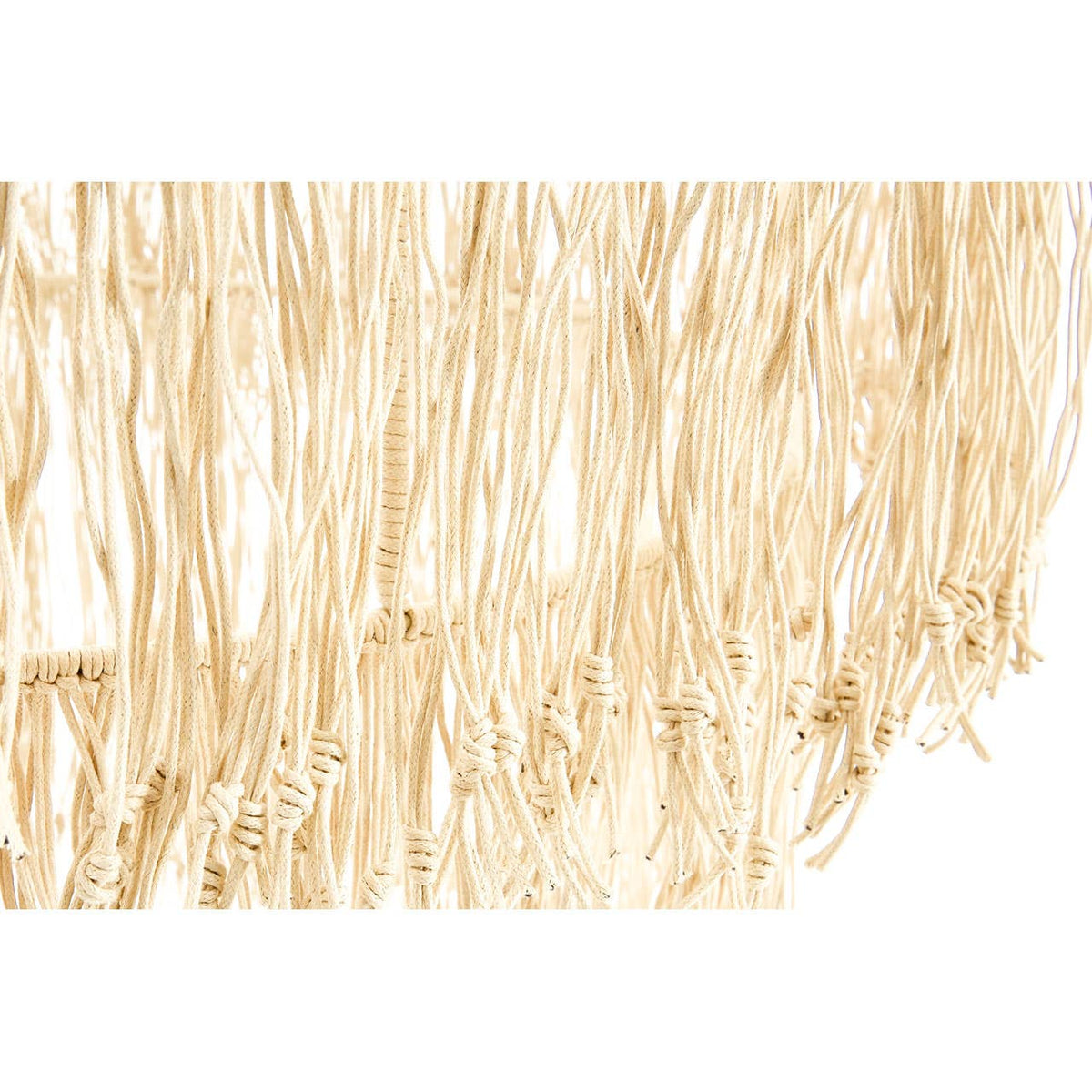 Hestina Cream Leather Ceiling Light.