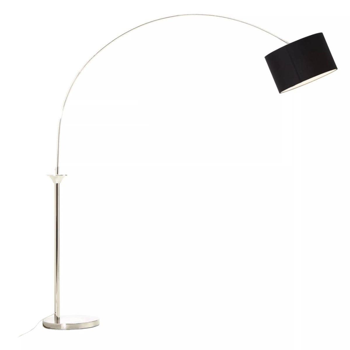 Noosa & Co. lighting Hubert Satin Nickel Finish Metal Floor Lamp House of Isabella UK