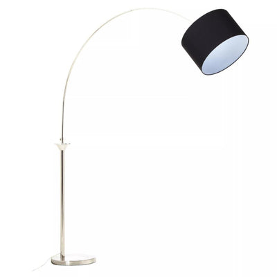 Noosa & Co. lighting Hubert Satin Nickel Finish Metal Floor Lamp House of Isabella UK