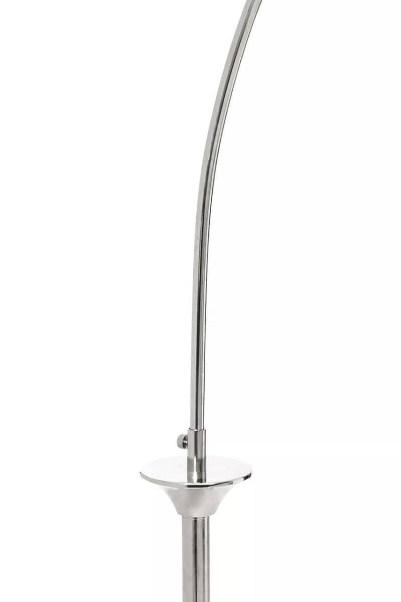 Hubert Satin Nickel Finish Metal Floor Lamp.