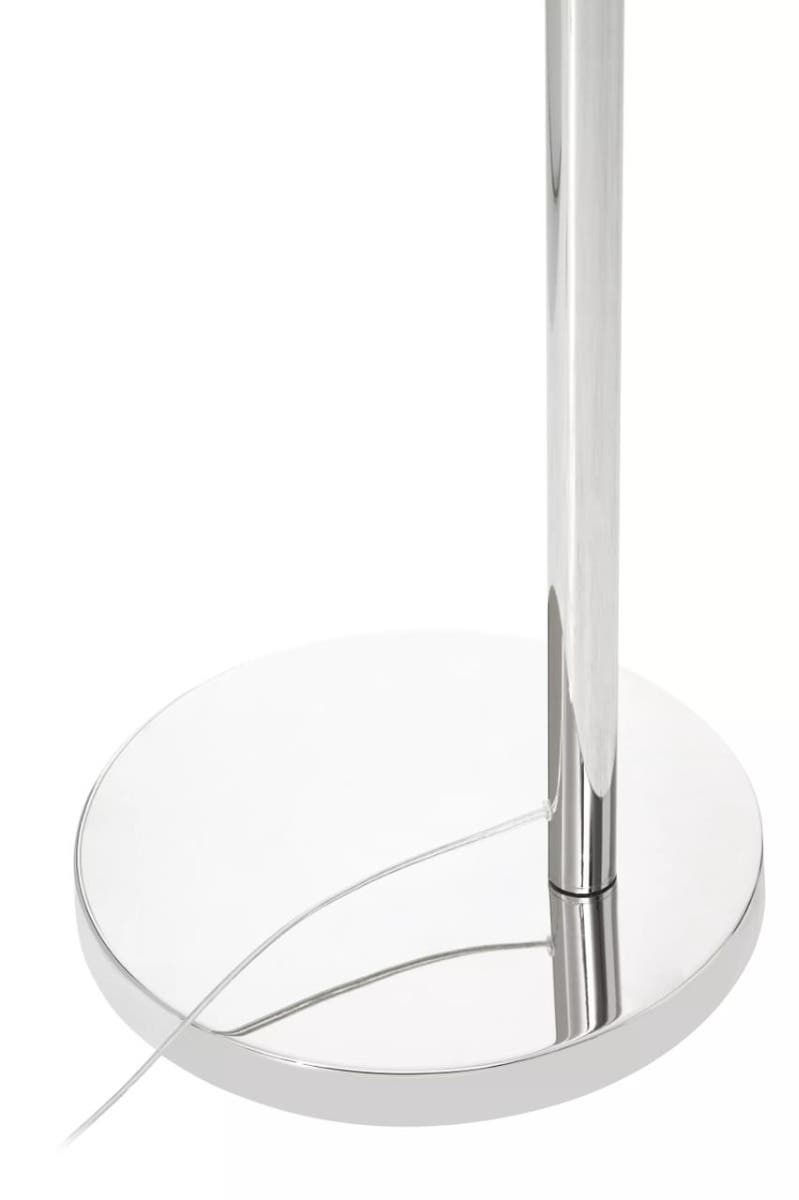 Hubert Satin Nickel Finish Metal Floor Lamp.
