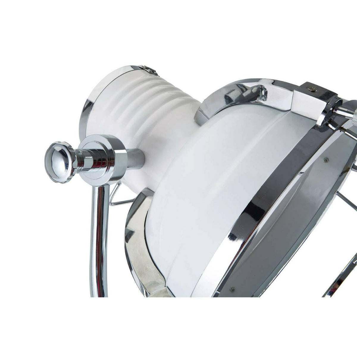 Industrial Revolution Tripod White Floor Lamp.