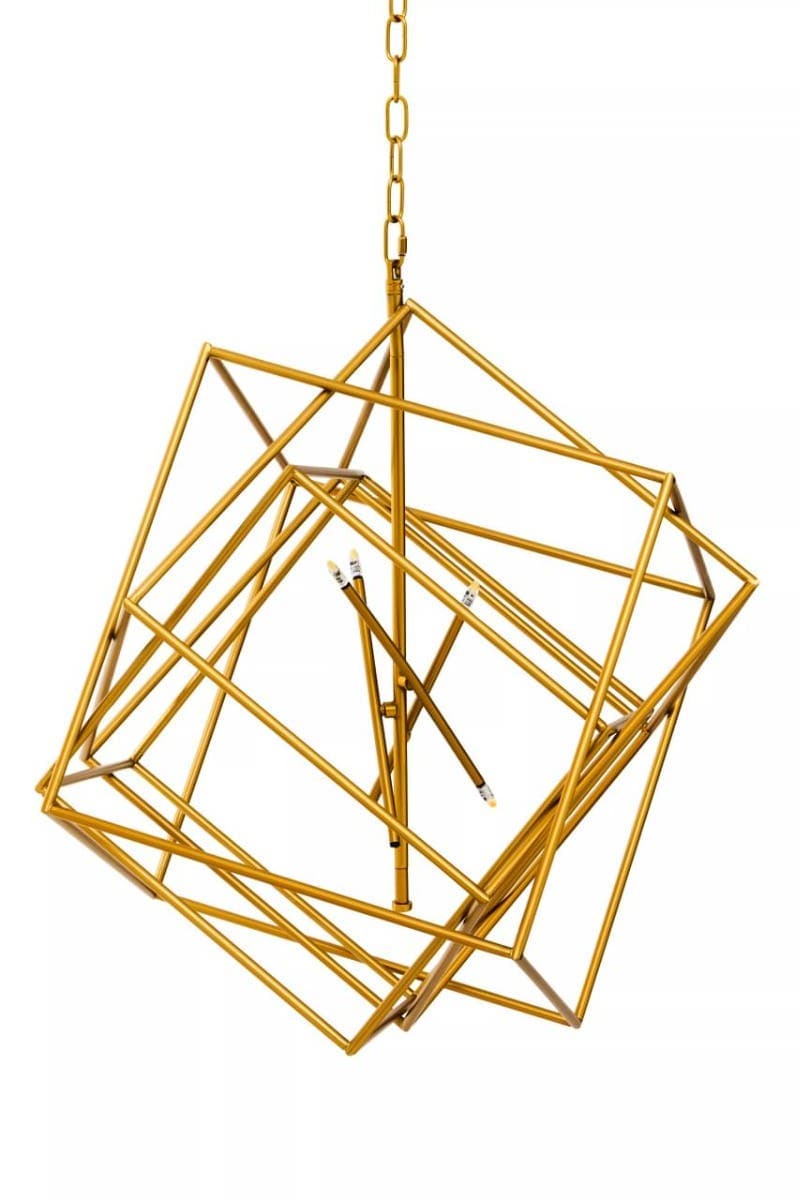 Kamara Brass Finish Six Bulb Pendant Light.