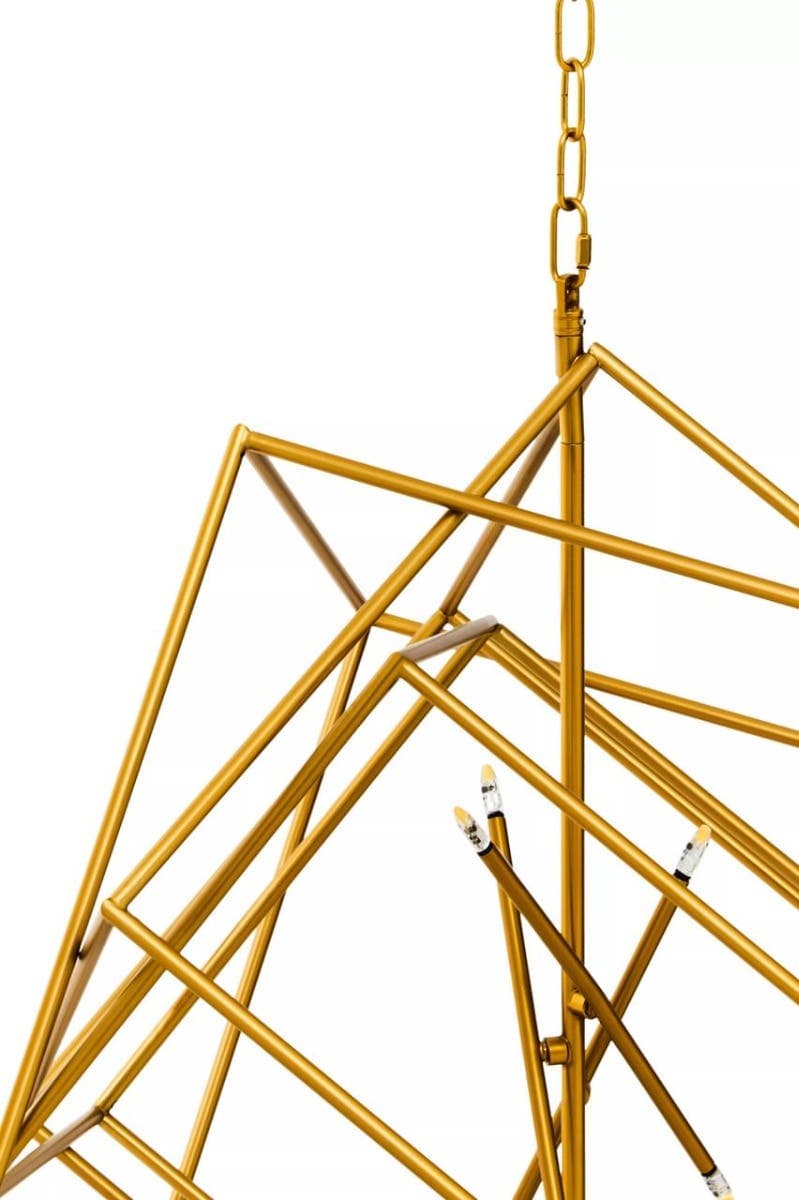 Kamara Brass Finish Six Bulb Pendant Light.