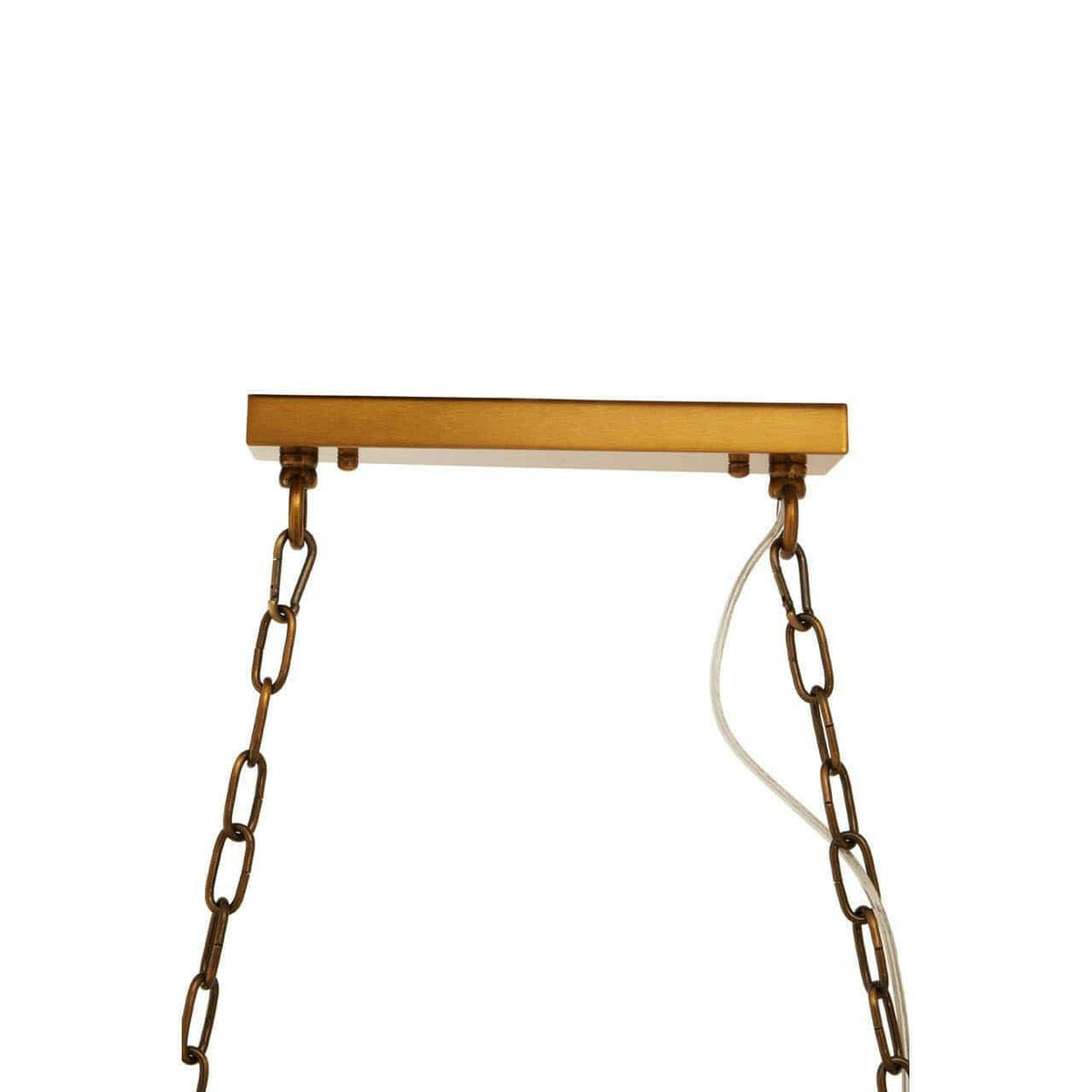 Karli Brass Eight Bulb Pendant Light.