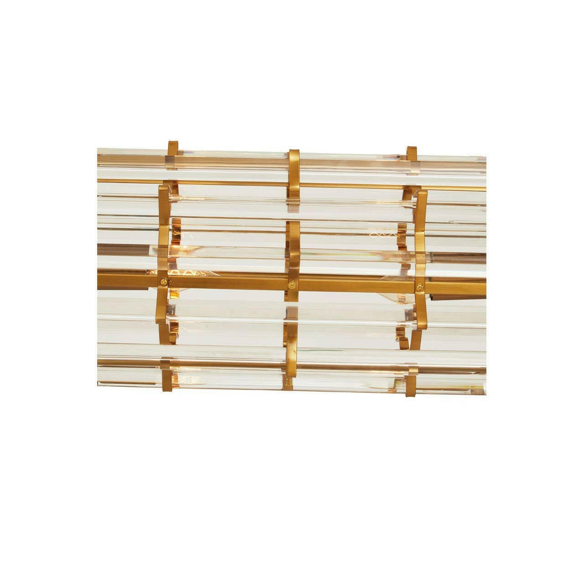 Karli Brass Eight Bulb Pendant Light.