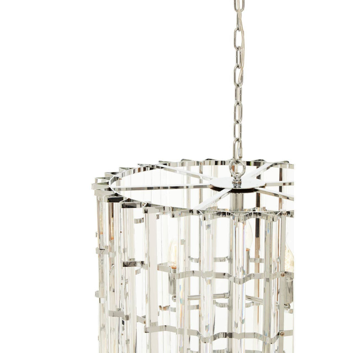 Noosa & Co. Lighting Karli Chrome And Glass Vertical Light House of Isabella UK