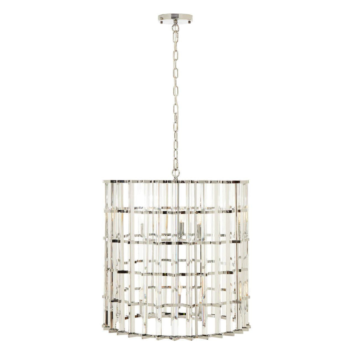 Noosa & Co. Lighting Karli Chrome And Glass Vertical Light House of Isabella UK