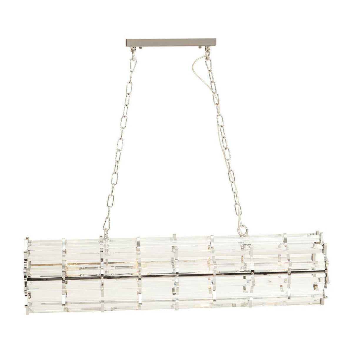 Karli Chrome Eight Bulb Pendant Light.