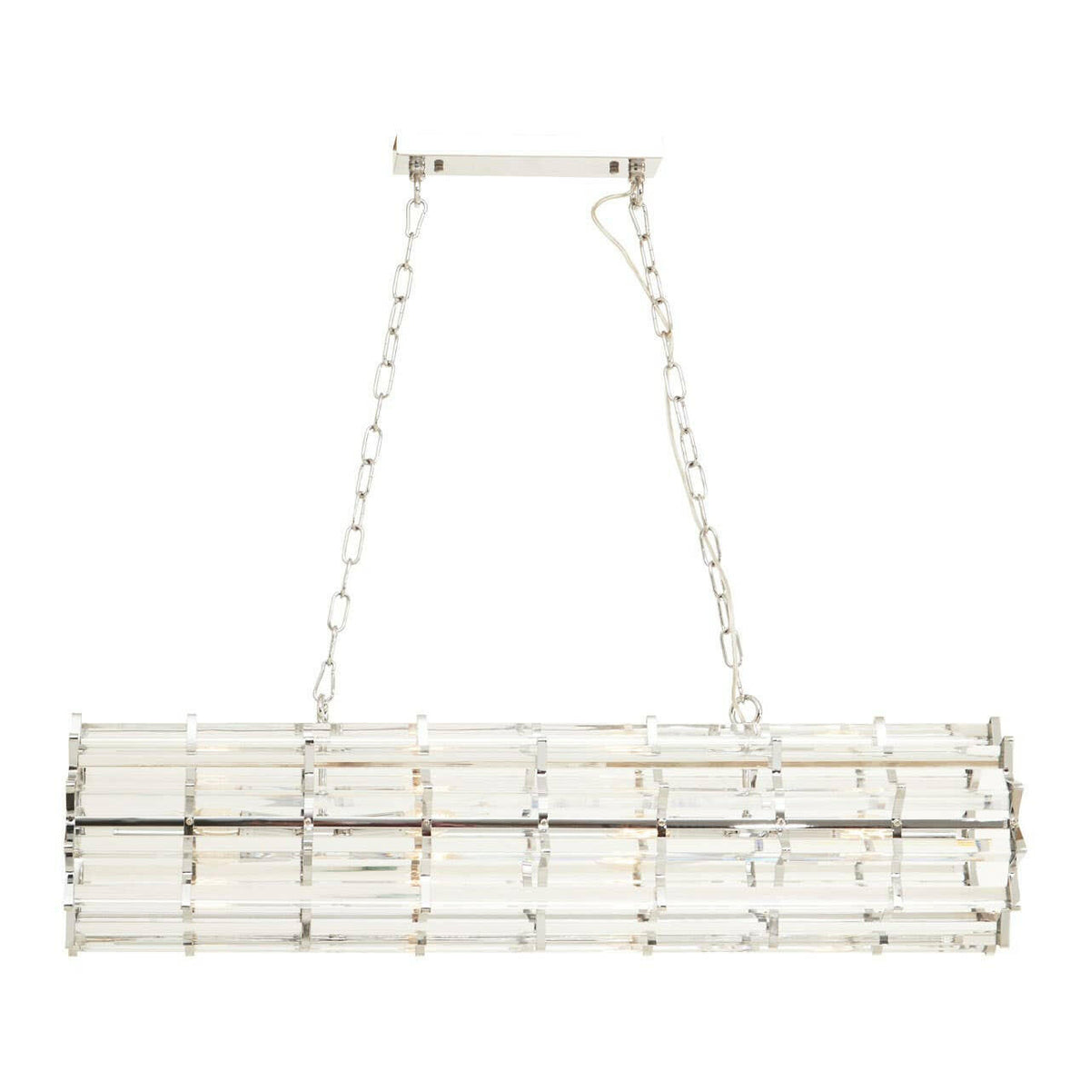 Karli Chrome Eight Bulb Pendant Light.