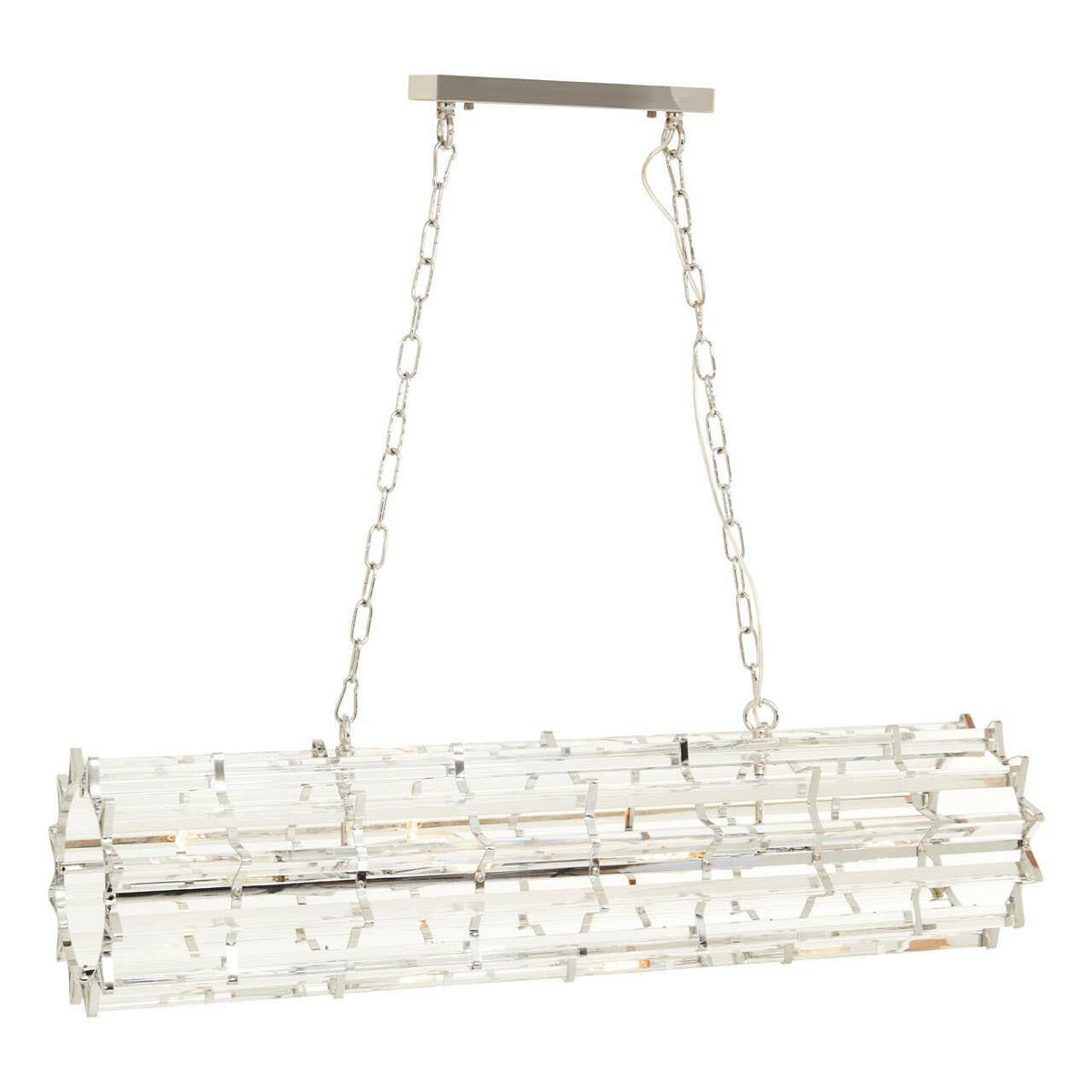 Karli Chrome Eight Bulb Pendant Light.