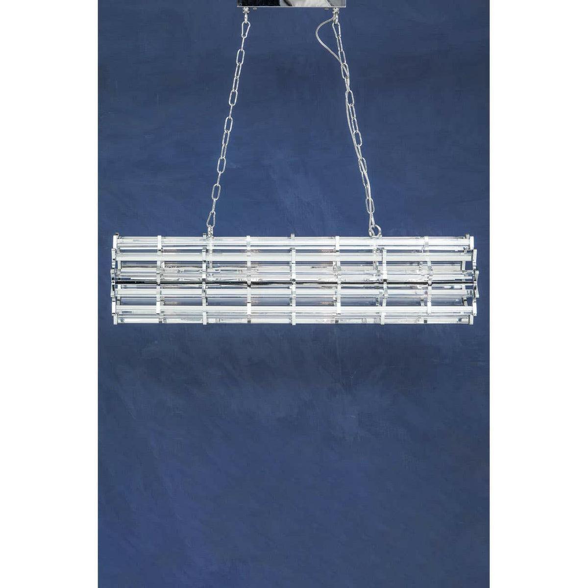 Karli Chrome Eight Bulb Pendant Light.