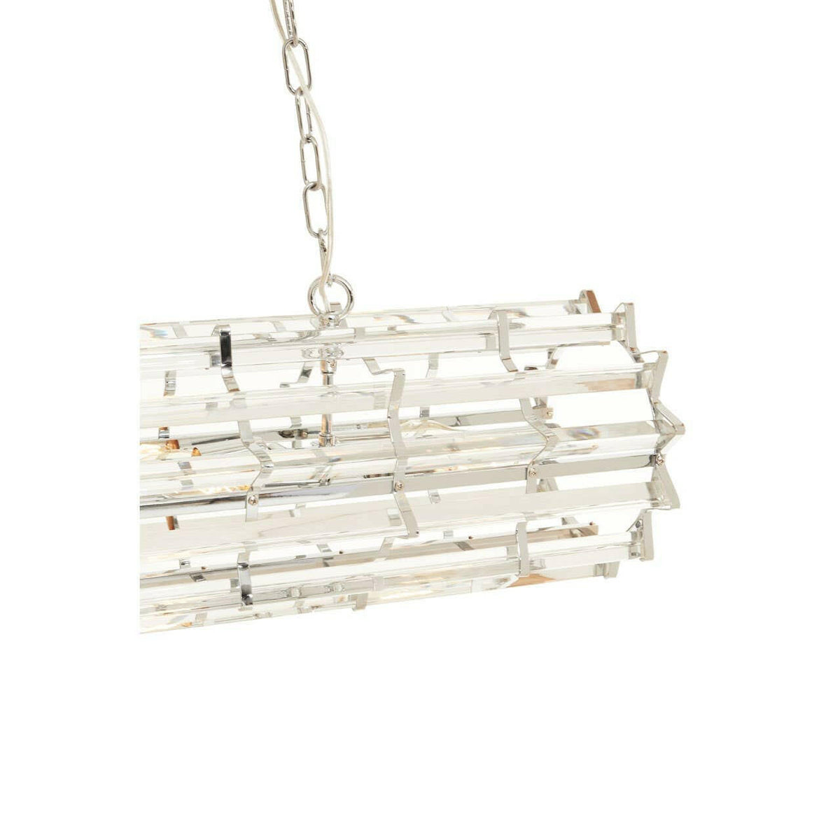 Karli Chrome Eight Bulb Pendant Light.