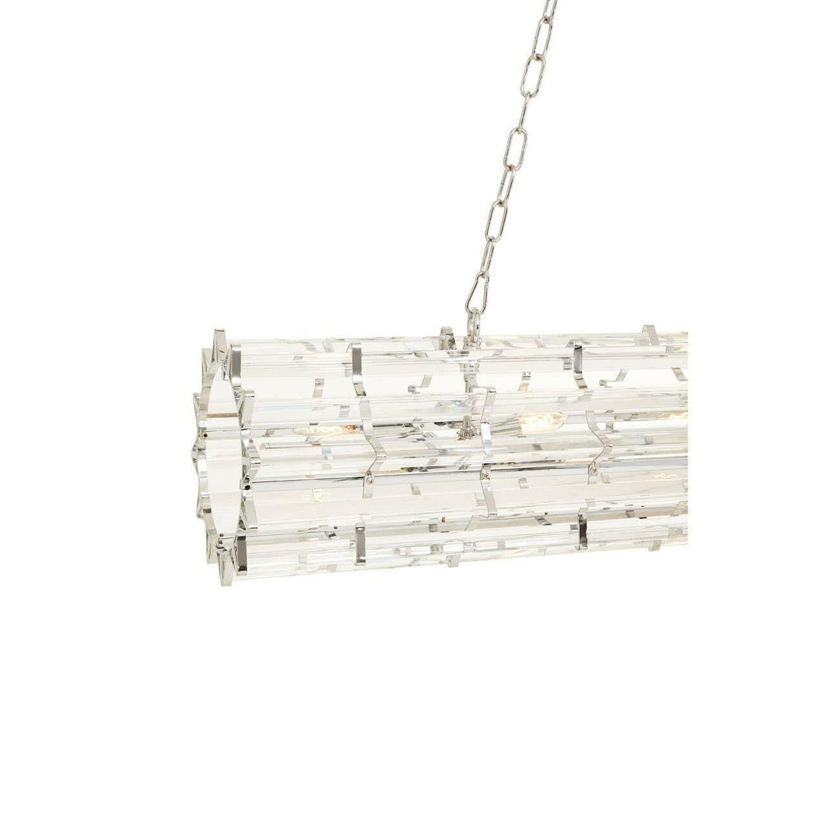 Karli Chrome Eight Bulb Pendant Light.