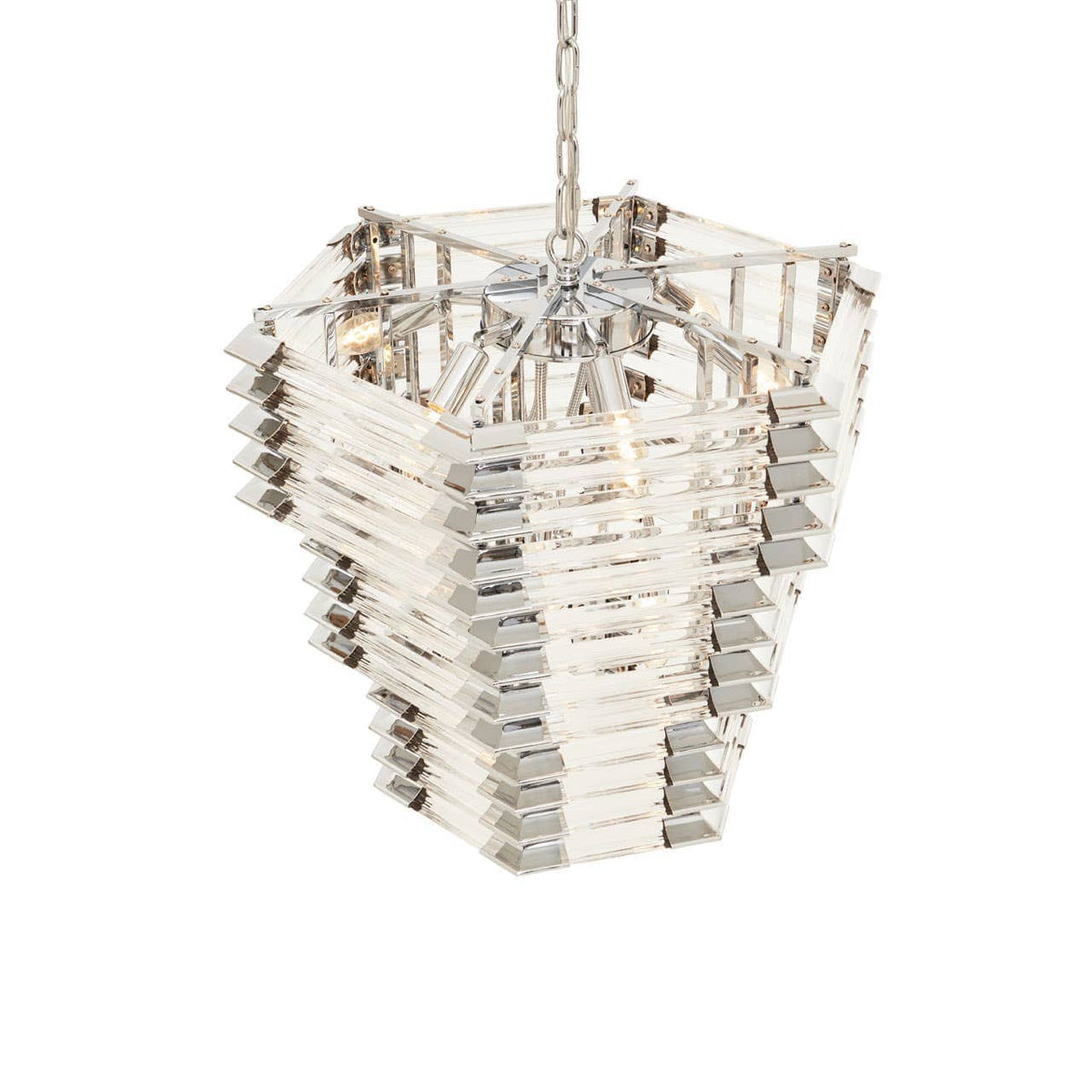 Noosa & Co. Lighting Karli Glass And Chrome Finish Prism Light House of Isabella UK