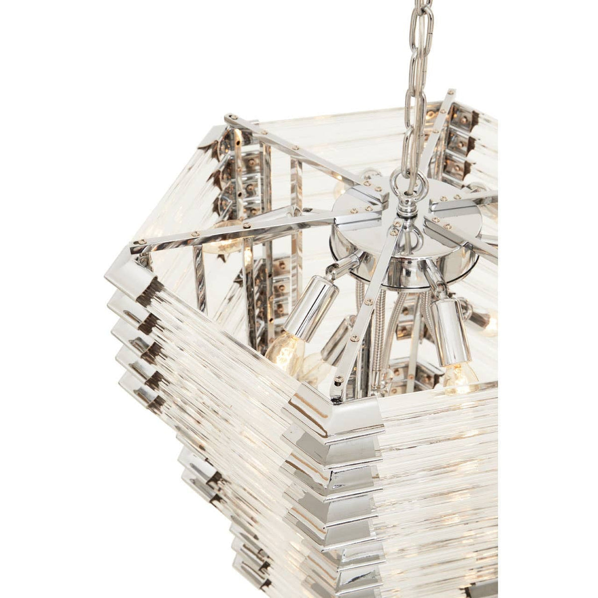 Noosa & Co. Lighting Karli Glass And Chrome Finish Prism Light House of Isabella UK