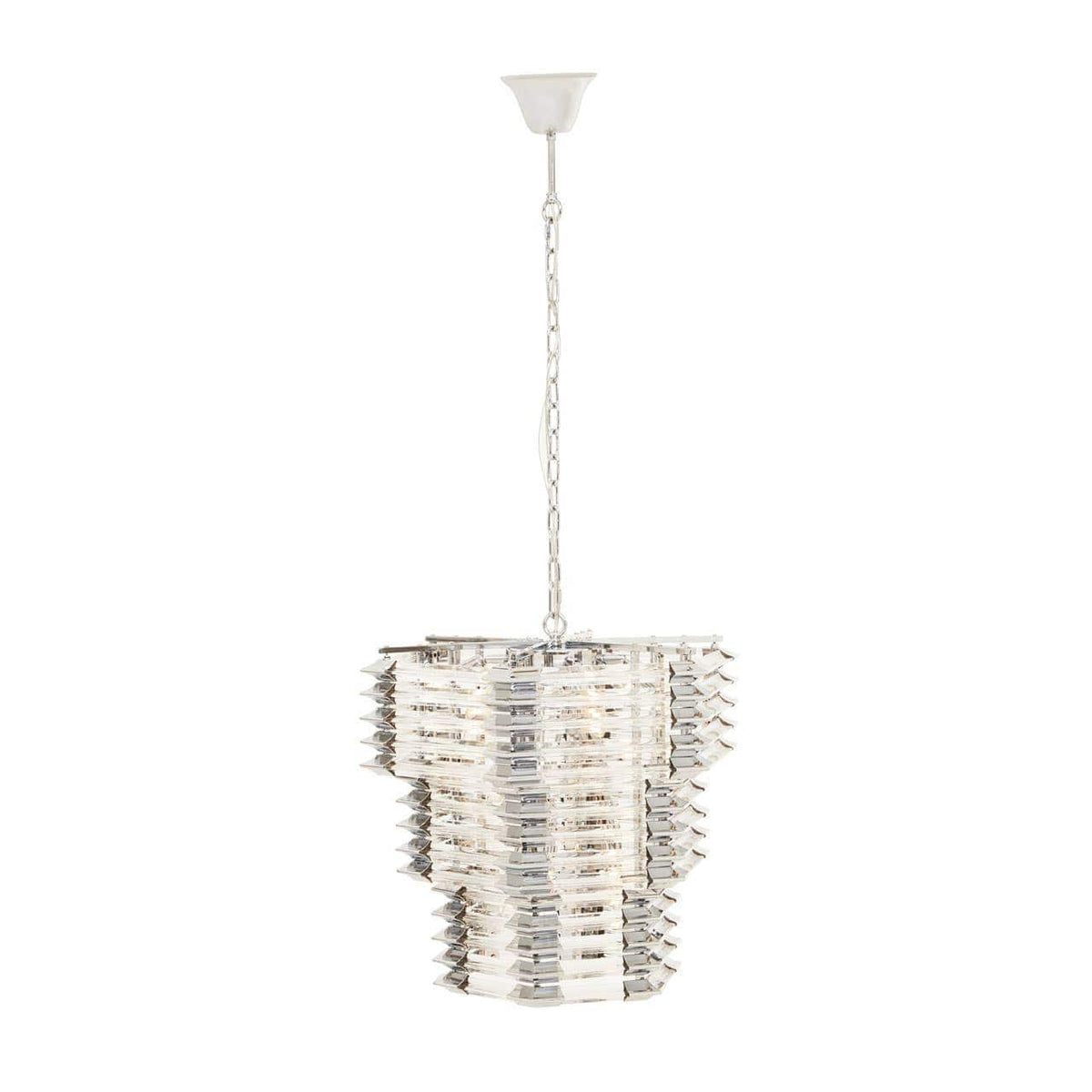 Noosa & Co. Lighting Karli Glass And Chrome Finish Prism Light House of Isabella UK