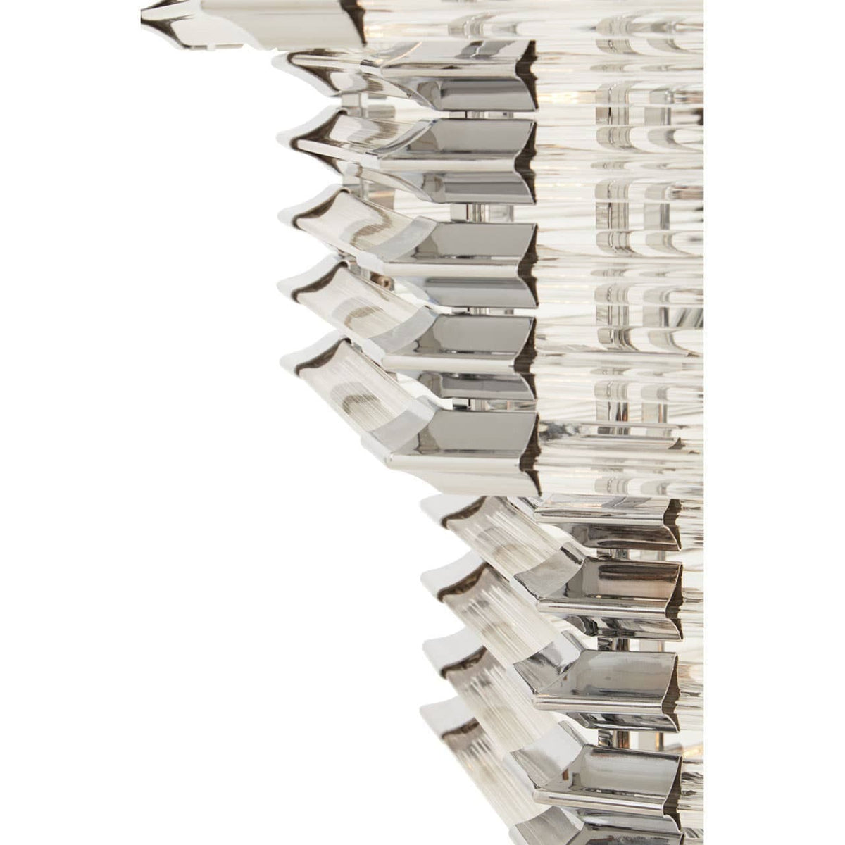 Noosa & Co. Lighting Karli Glass And Chrome Finish Prism Light With Fifteen Bulbs House of Isabella UK