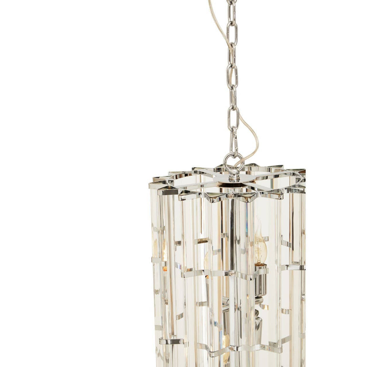 Noosa & Co. Lighting Karli Glass And Chrome Finish Vertical Light House of Isabella UK