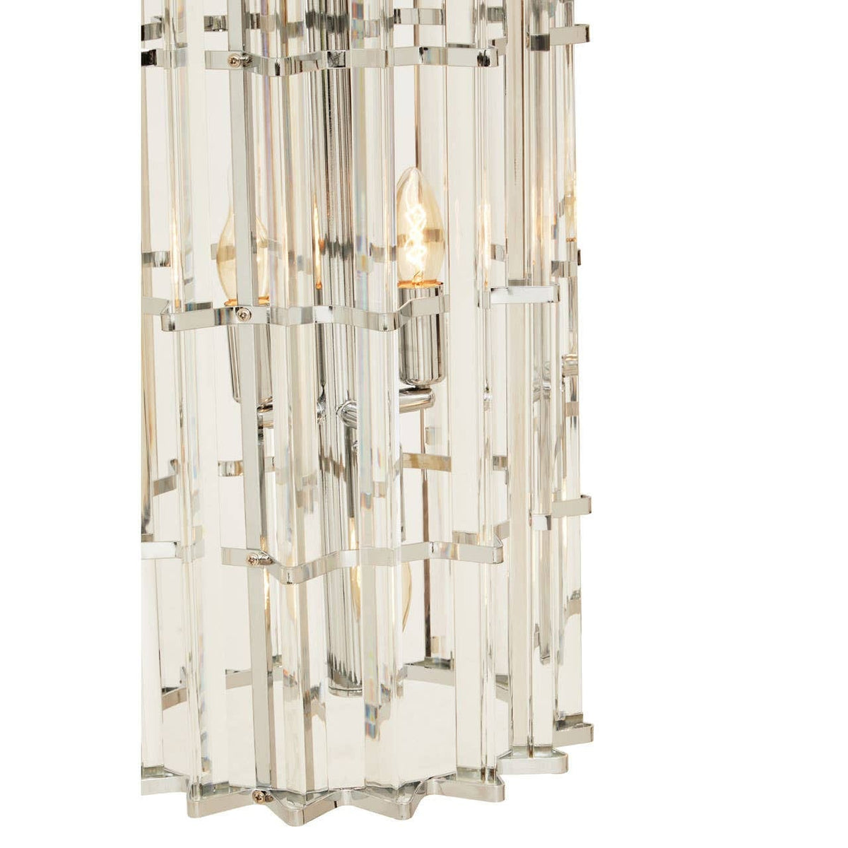 Noosa & Co. Lighting Karli Glass And Chrome Finish Vertical Light House of Isabella UK