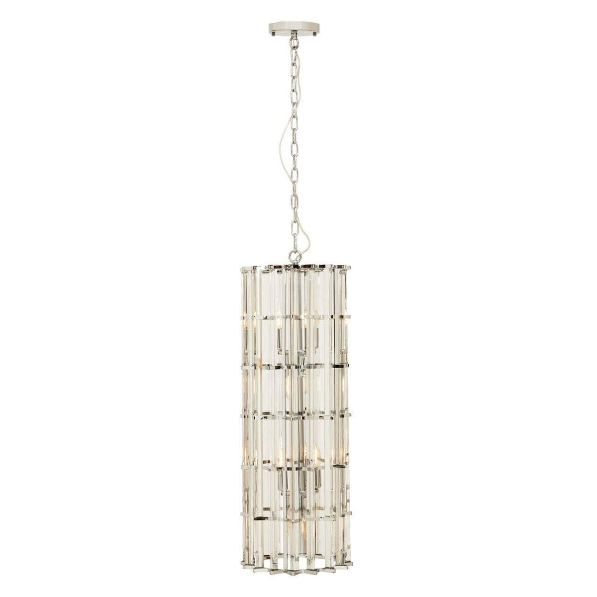 Noosa & Co. Lighting Karli Glass And Chrome Finish Vertical Light House of Isabella UK
