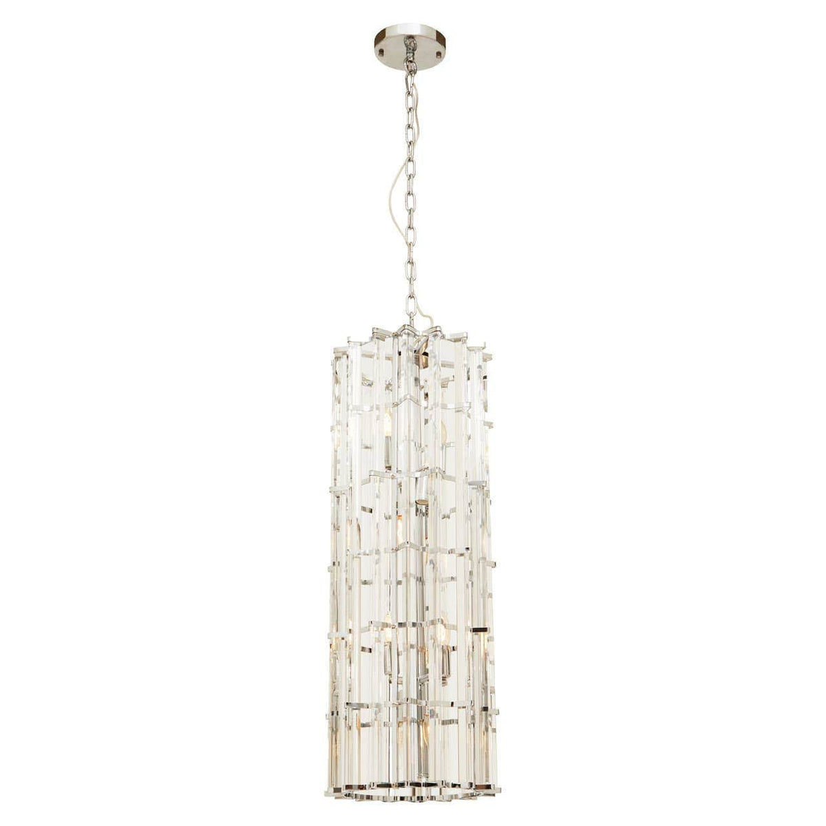 Noosa & Co. Lighting Karli Glass And Chrome Finish Vertical Light House of Isabella UK