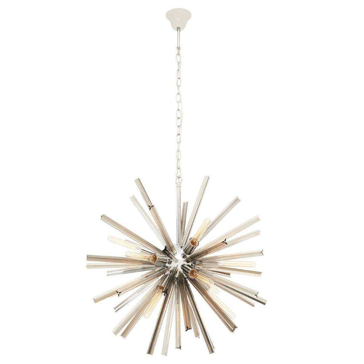 Karlo Smoke Grey Glass And Chrome Finish Light.