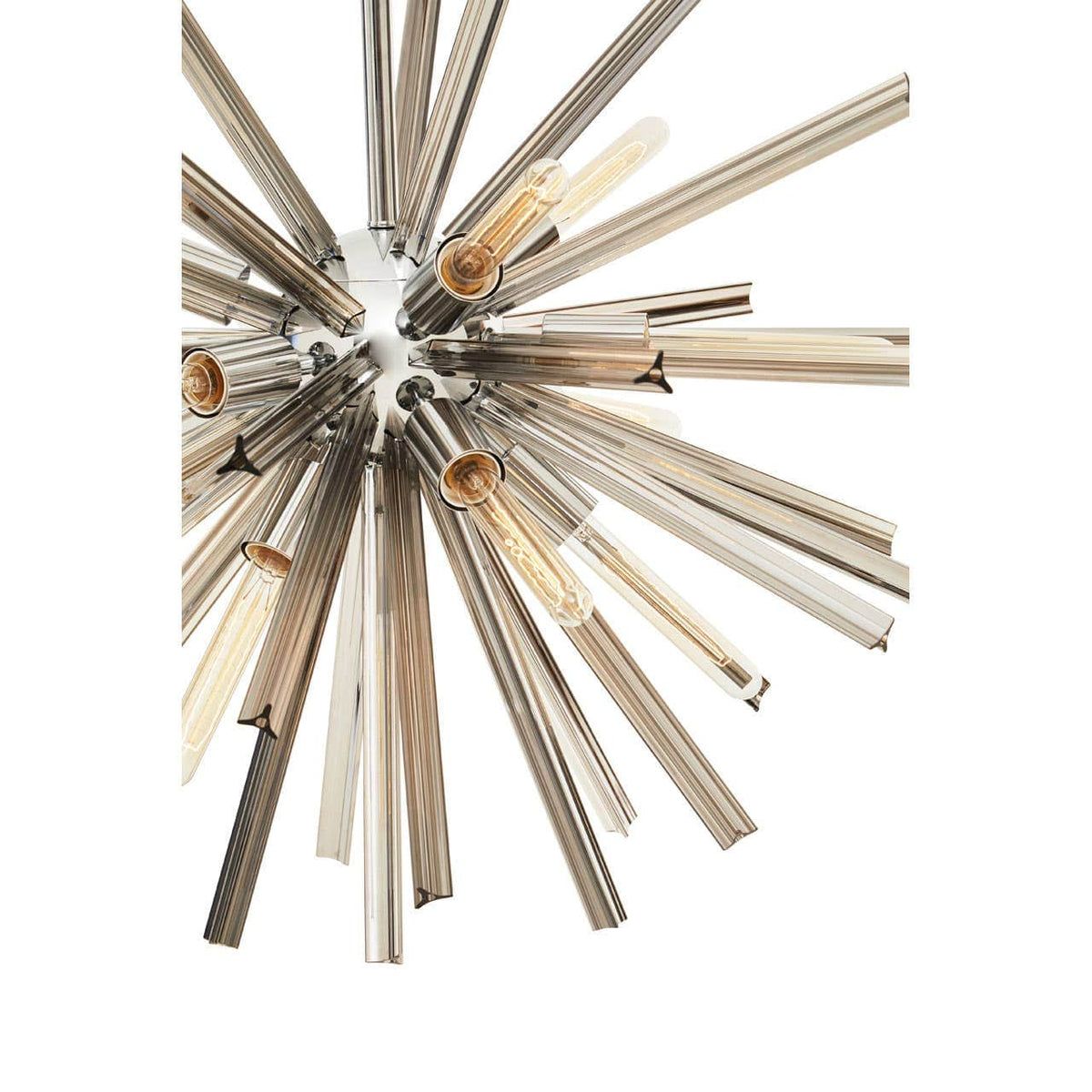 Karlo Smoke Grey Glass And Chrome Finish Light.