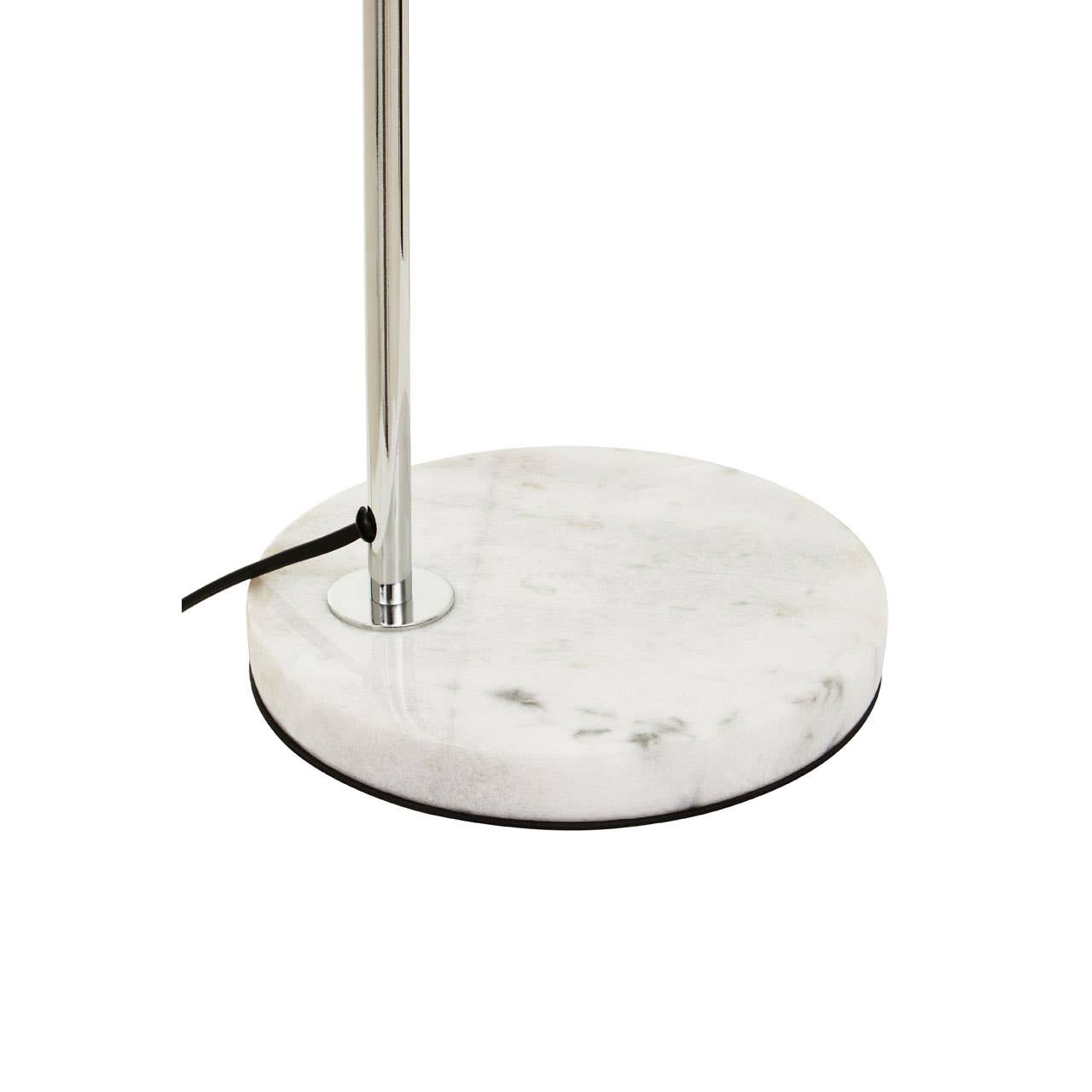 Noosa & Co. Lighting Karter Chrome Finish Table Lamp With White Base House of Isabella UK