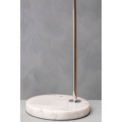 Noosa & Co. Lighting Karter Chrome Finish Table Lamp With White Base House of Isabella UK