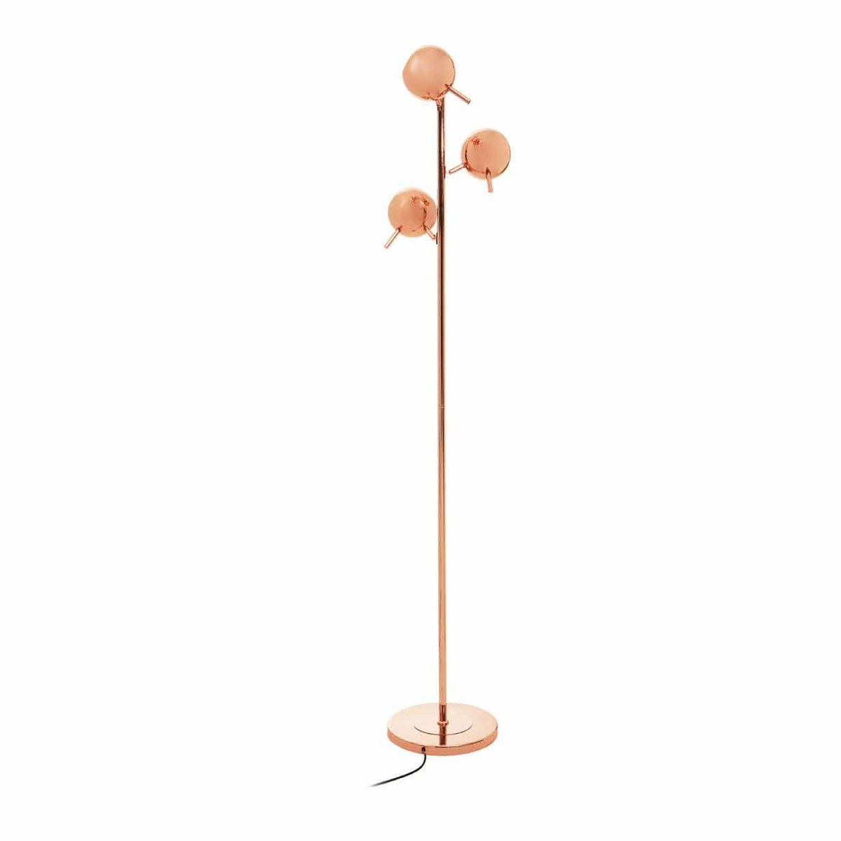 Karter Copper Finish Table Lamp With Three Lights.
