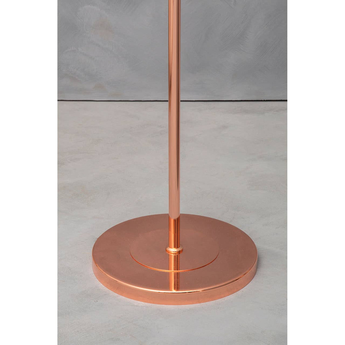 Karter Copper Finish Table Lamp With Three Lights.