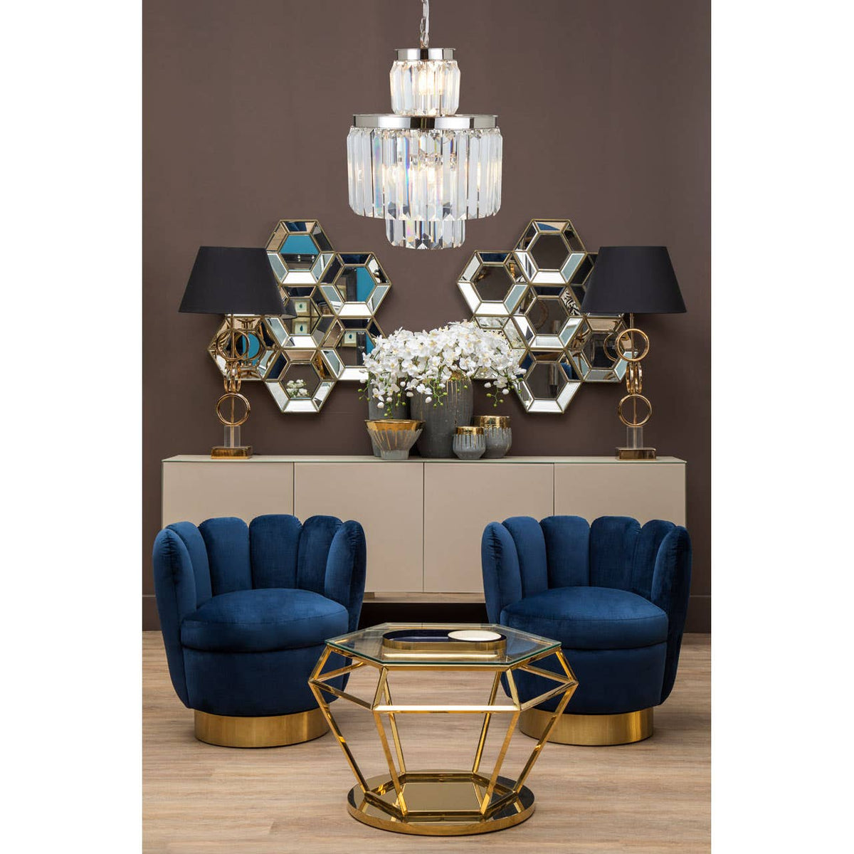Kensington Townhouse 6 Bulbs Pendant Light.