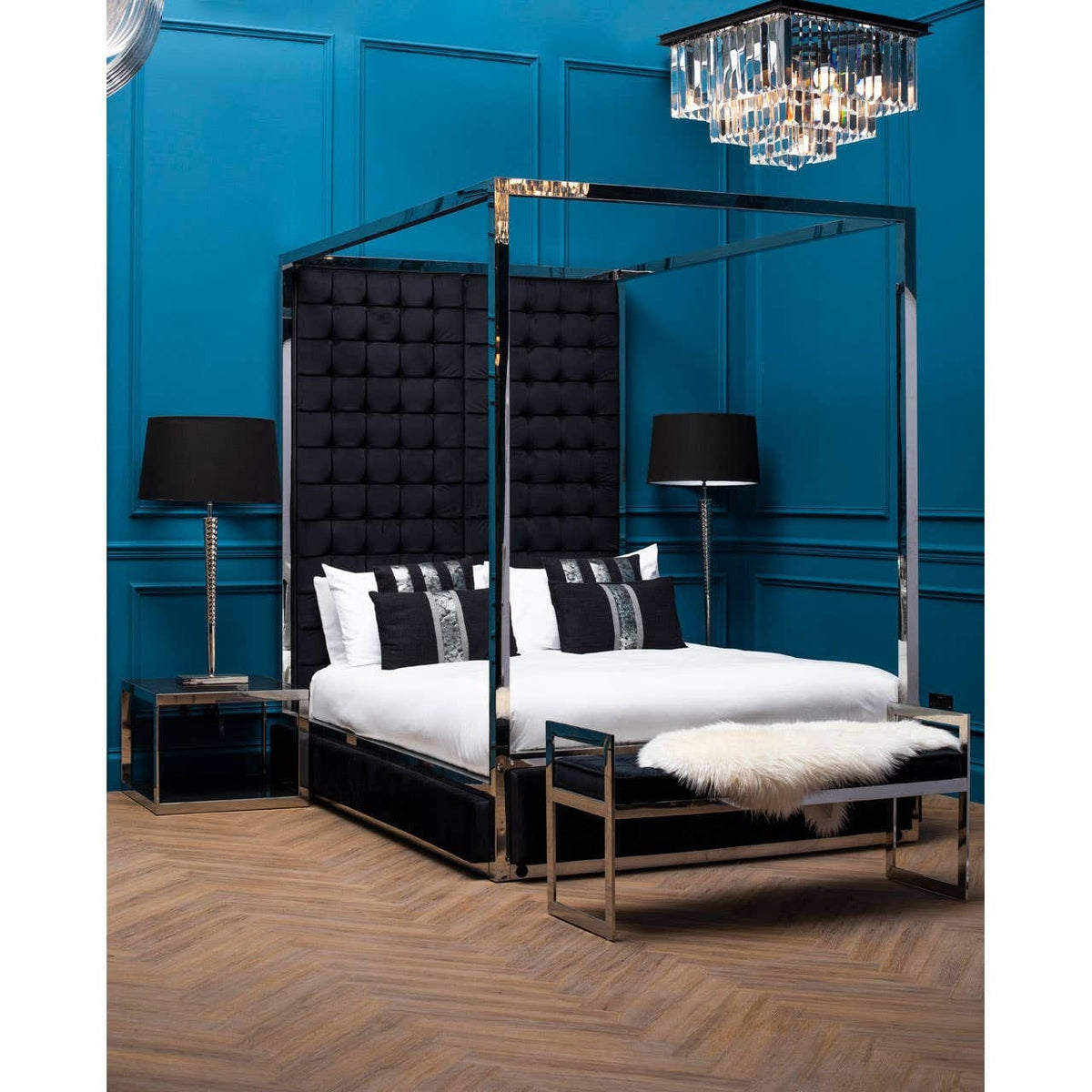 Noosa & Co. Lighting Kensington Townhouse Multi Crystal Pendant Light House of Isabella UK