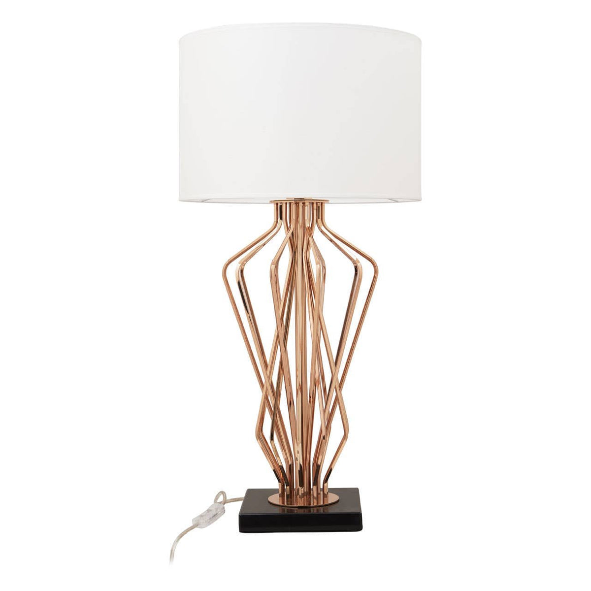 Kensington Townhouse White Shade Table Lamp.