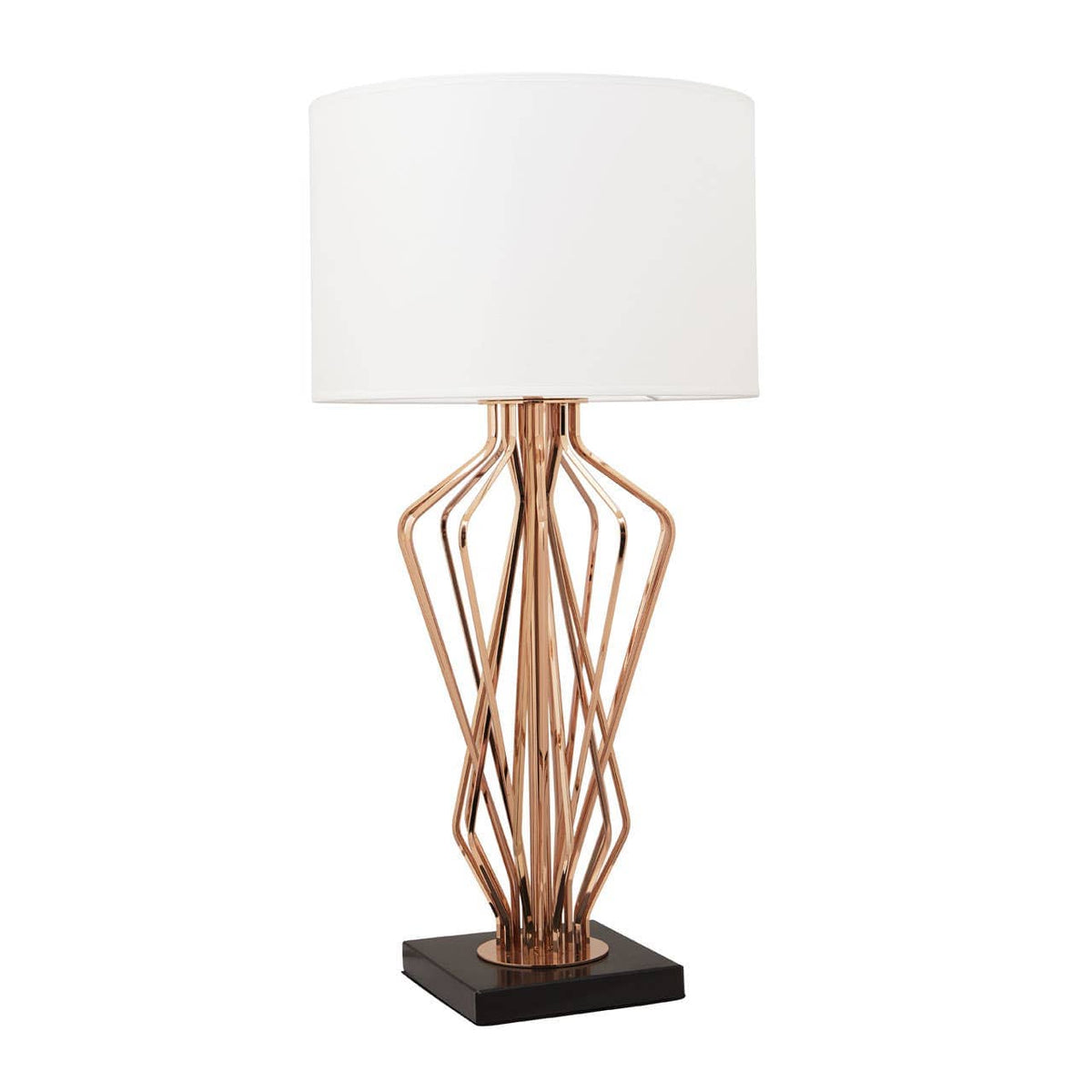 Kensington Townhouse White Shade Table Lamp.