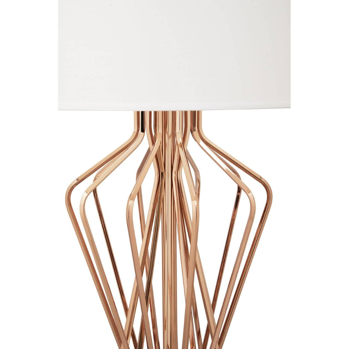Kensington Townhouse White Shade Table Lamp.