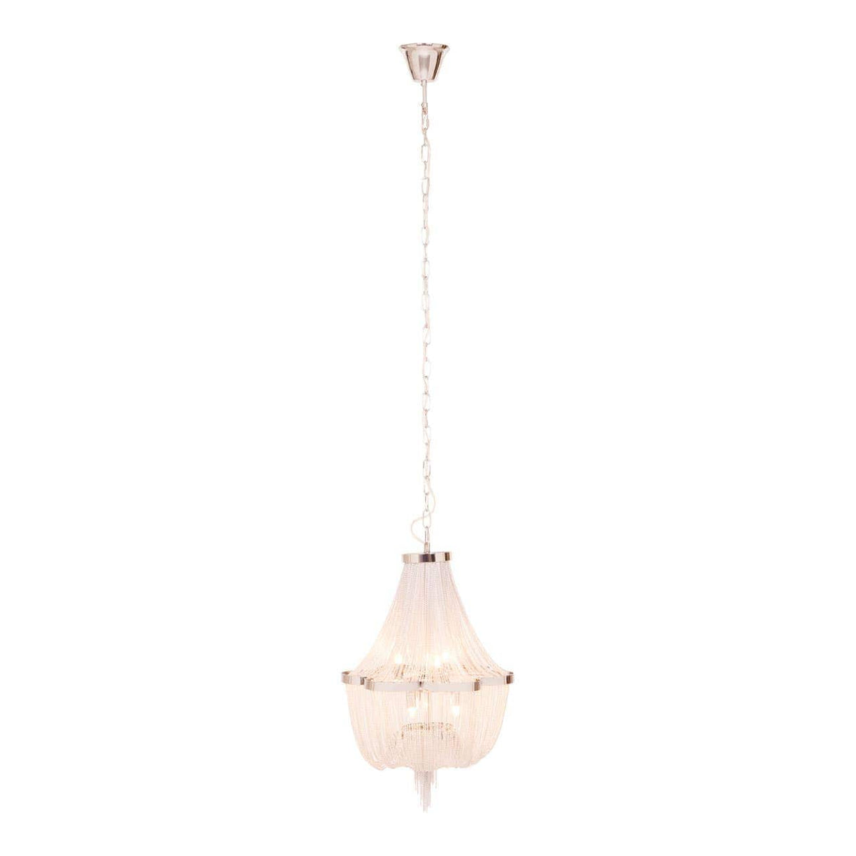 Lerici 6 Light Chrome Pendant 39Cm.