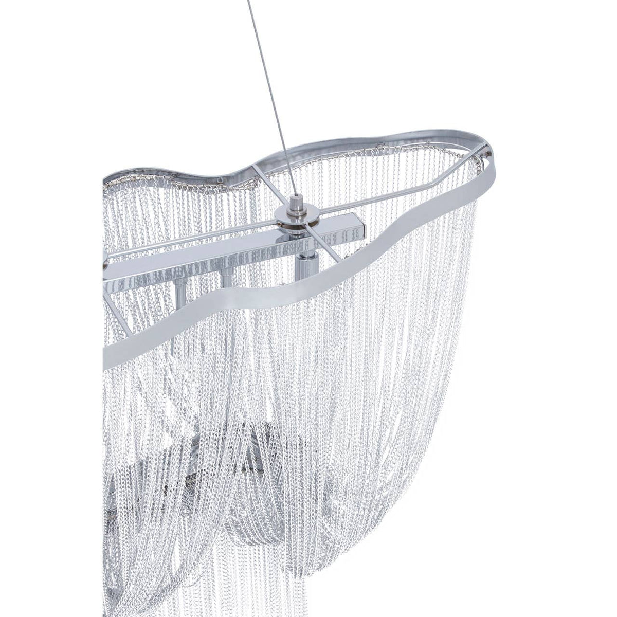 Lerici 6 Light Chrome Pendant 99X35Cm.