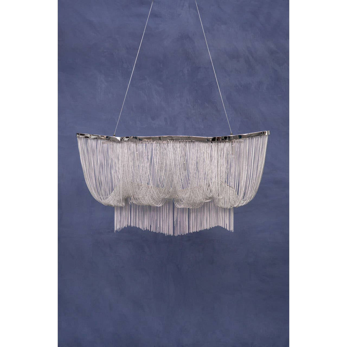 Lerici 6 Light Chrome Pendant 99X35Cm.